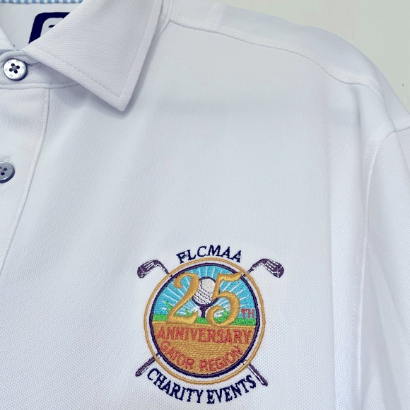MENS FJ GOLF JERSEY 25TH ANNIVERSARY FLCMAA CHARITY EVENTS GATOR REGION FLORIDA - Picture 2 of 8